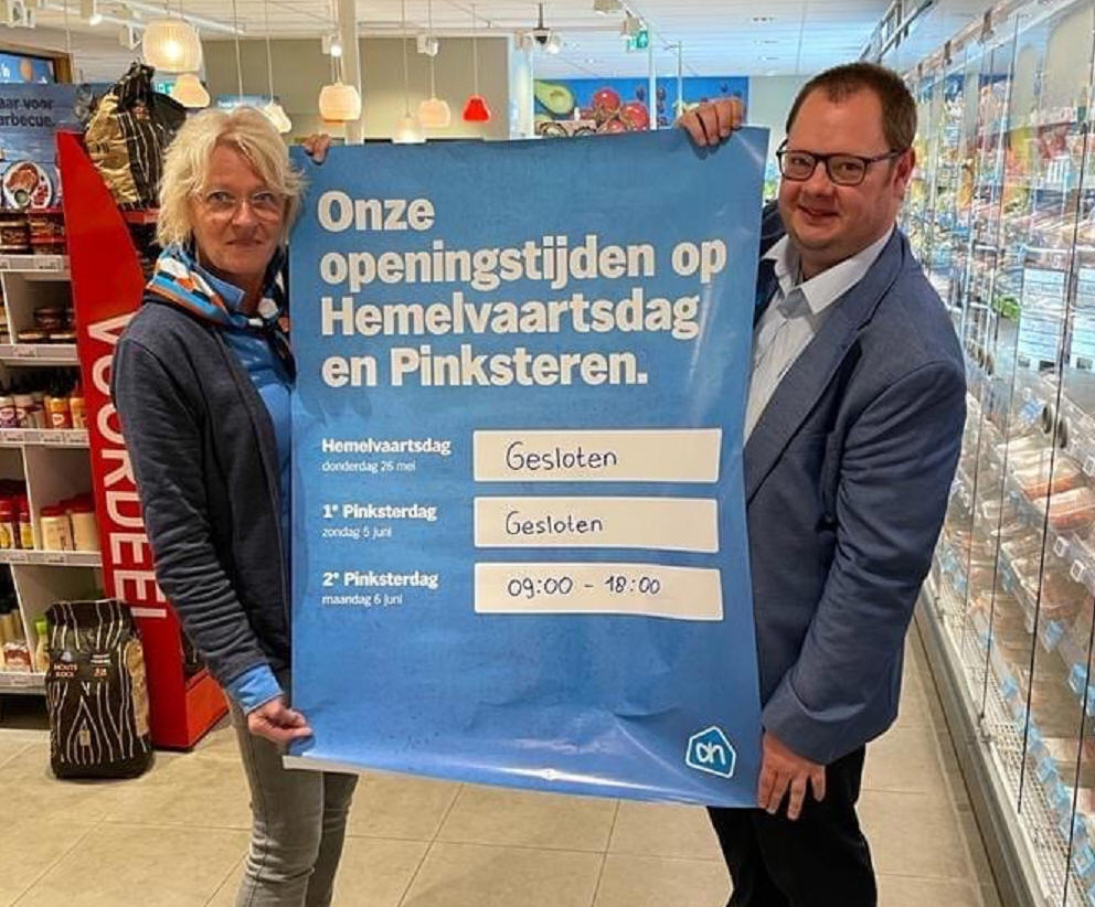 Openingstijden Albert Heijn Marken op Hemelvaartsdag en Pinksteren