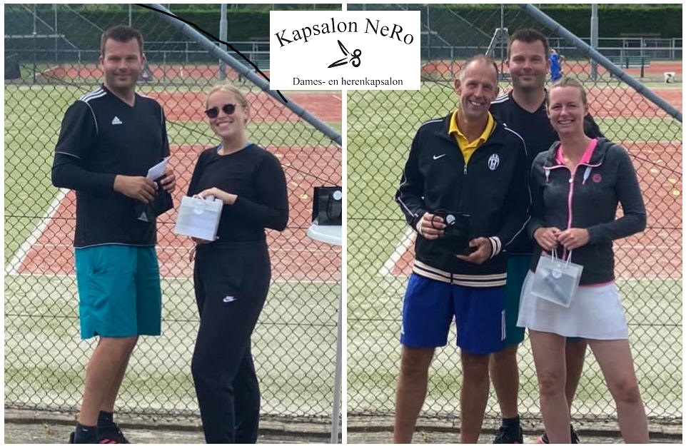 Winnaars Kapsalon NeRo mix tennis toernooi 2022