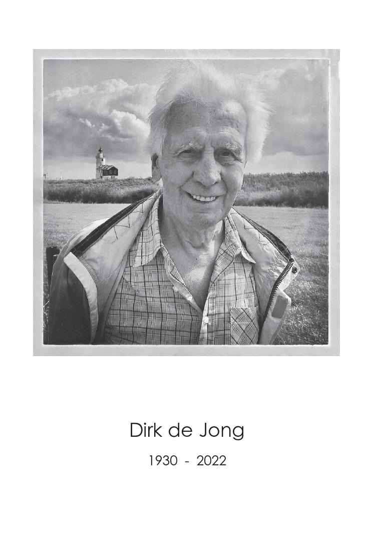 Bericht van overlijden: Dirk de Jong