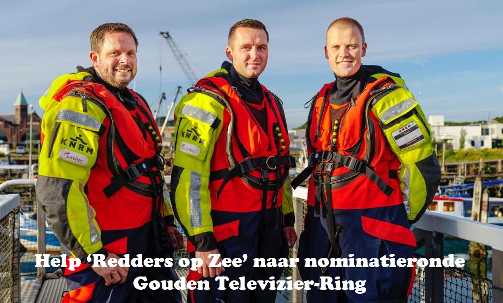 Help ‘Redders op Zee’ naar nominatieronde Gouden Televizier-Ring