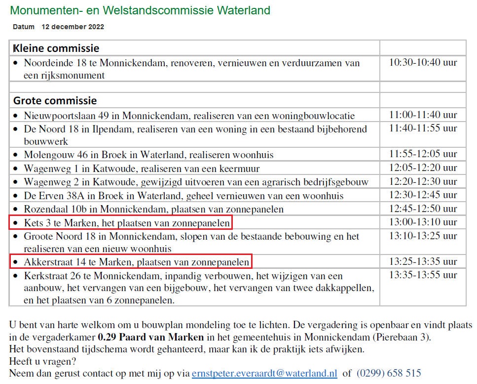 Vergadering monumenten en welstandscommissie