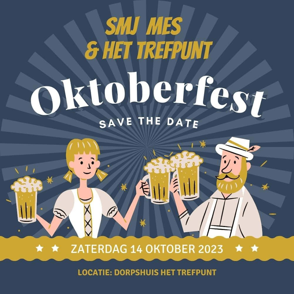 Zaterdag 14 oktober 2023 : Oktoberfest in Het Trefpunt