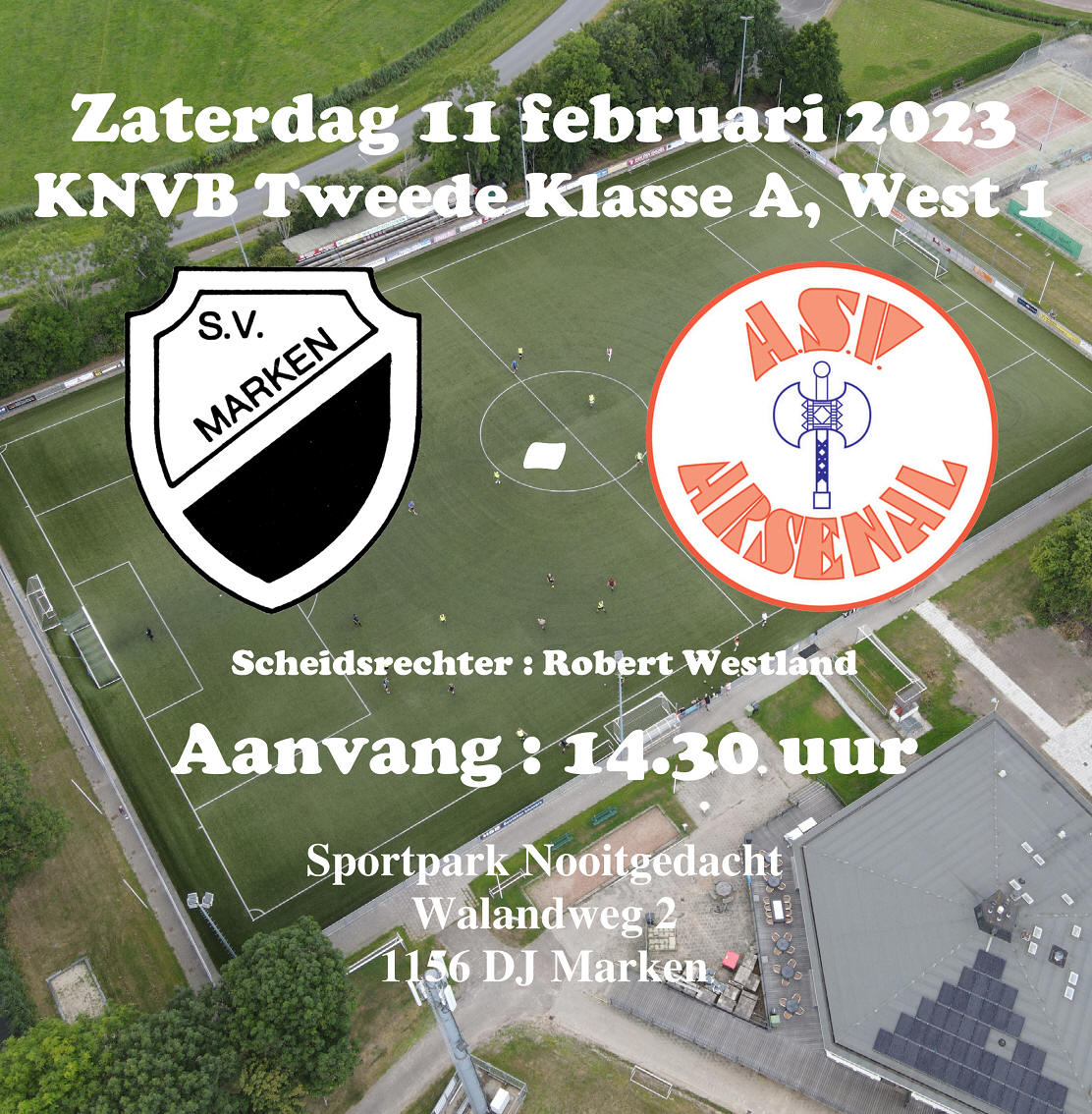 Competitiewedstrijd S.V. Marken - ASV Arsenal