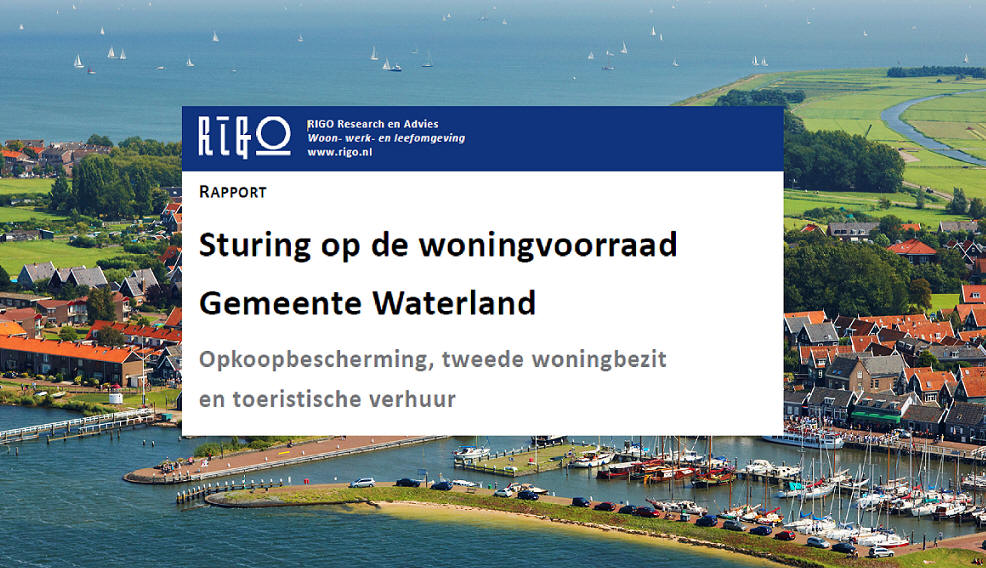 Rapport over 'Sturing op de woningvoorraad Gemeente Waterland'