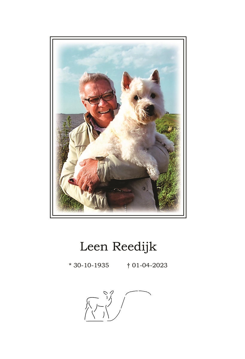 Bericht van overlijden: Leen Reedijk