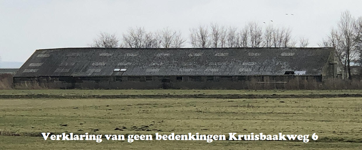 Verklaring van geen bedenkingen Kruisbaakweg 6