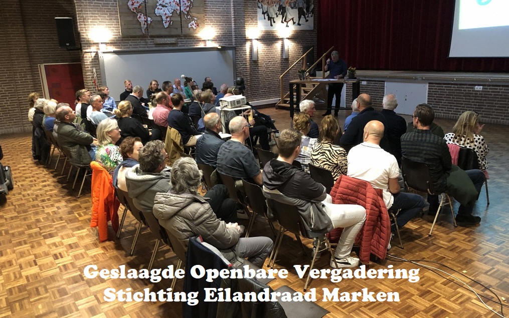 Geslaagde Openbare Vergadering Stichting Eilandraad Marken