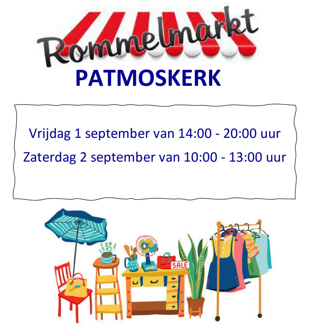 Begin september Rommelmarkt in de Patmoskerk