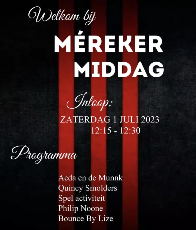 Méreker Middag, zaterdag 1 juli 2023