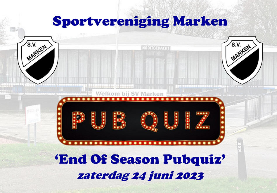 S.V. Marken 'End Of Season Pubquiz'