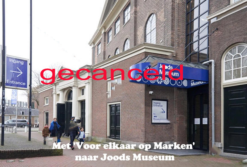 Uitje naar Joods Museum gaat niet door