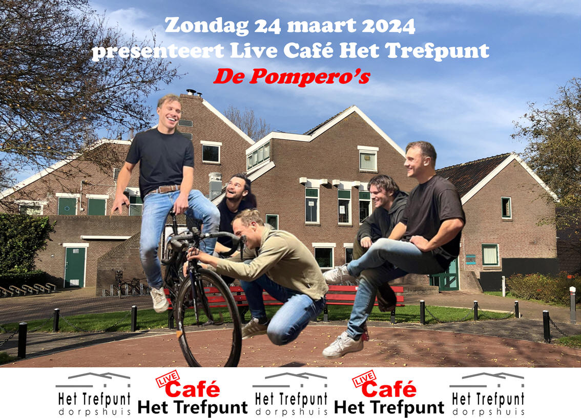 Zondag 24 maart Live Café Het Trefpunt: De Pompero's