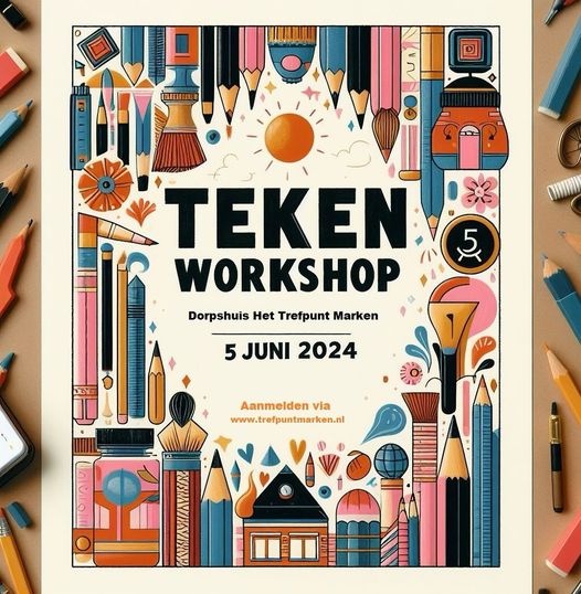 Nieuw: Tekenworkshop 5 juni 2024