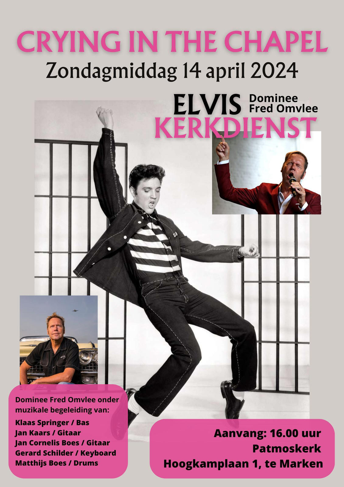 Zondagmiddag 14 april 2024: Elvis-Kerkdienst