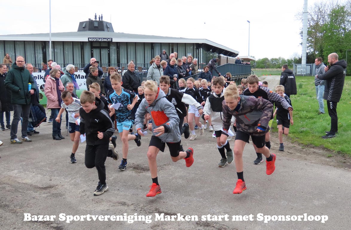 Bazar Sportvereniging Marken start met Sponsorloop