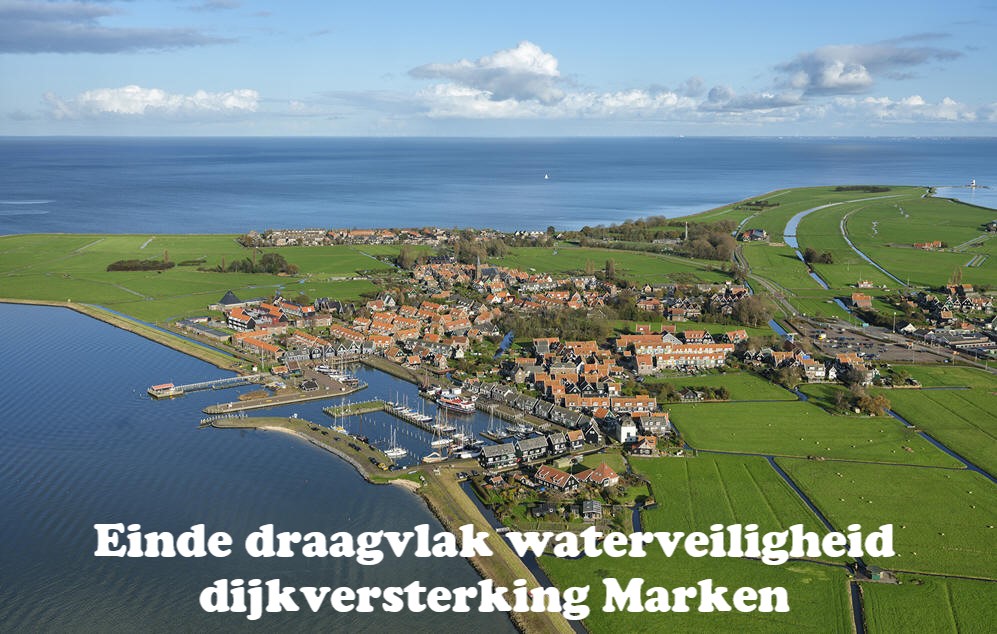 Einde draagvlak waterveiligheid dijkversterking Marken