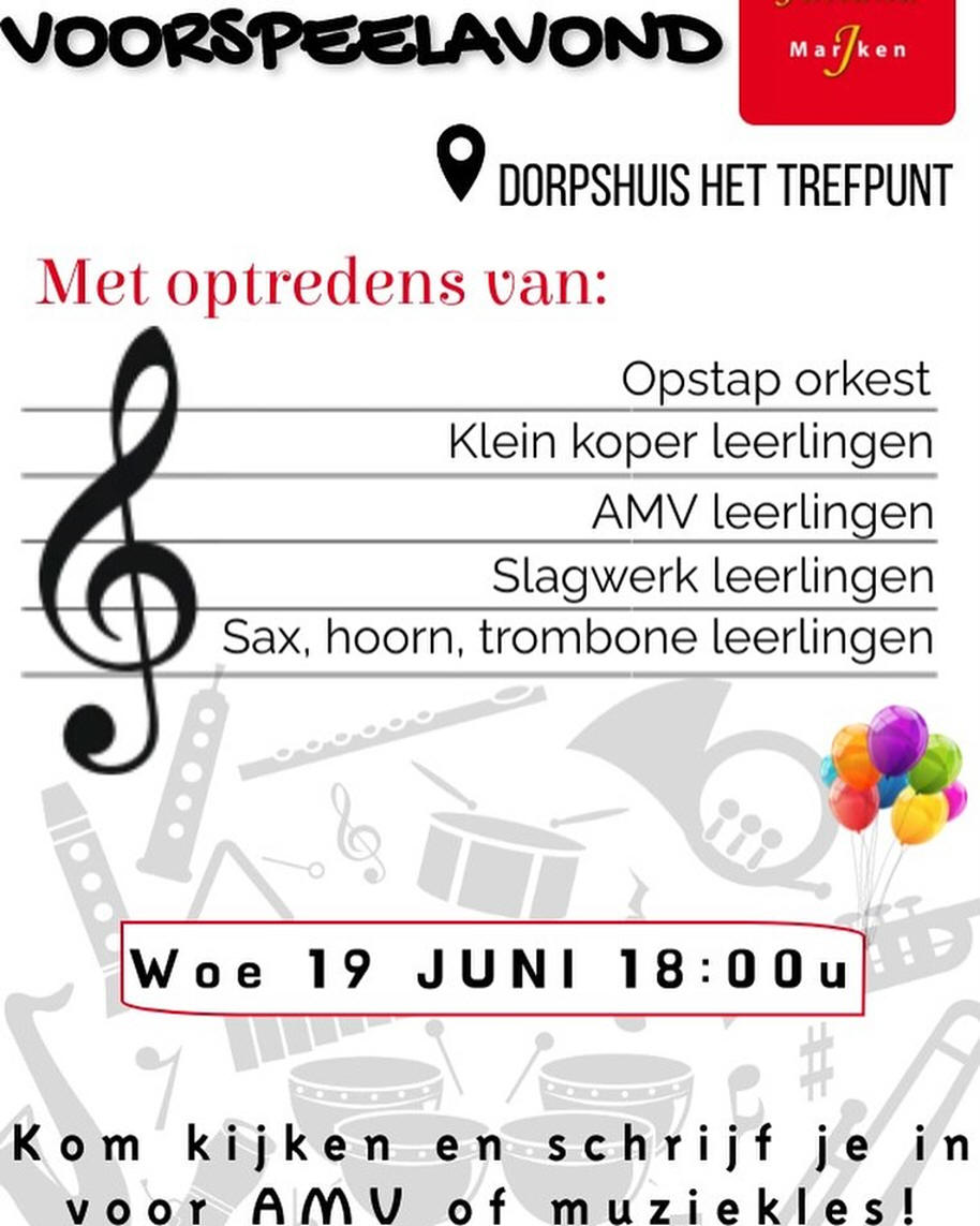 Woensdag 19 juni 2024: 'Voorspeelavond'