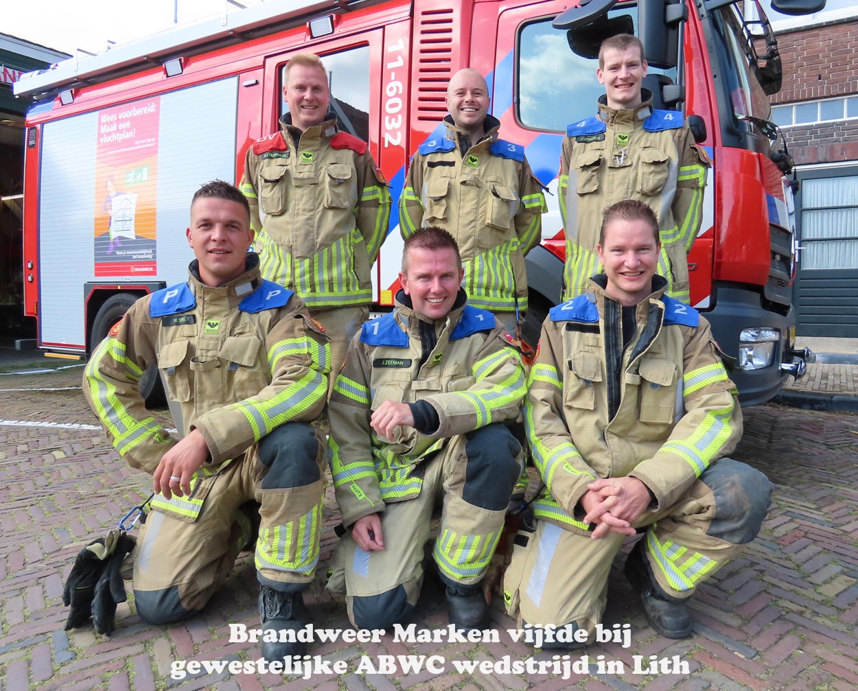 Brandweer Marken vijfde bij gewestelijke ABWC wedstrijd in Lith