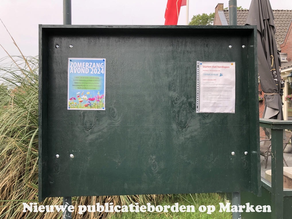 Nieuwe publicatieborden op Marken