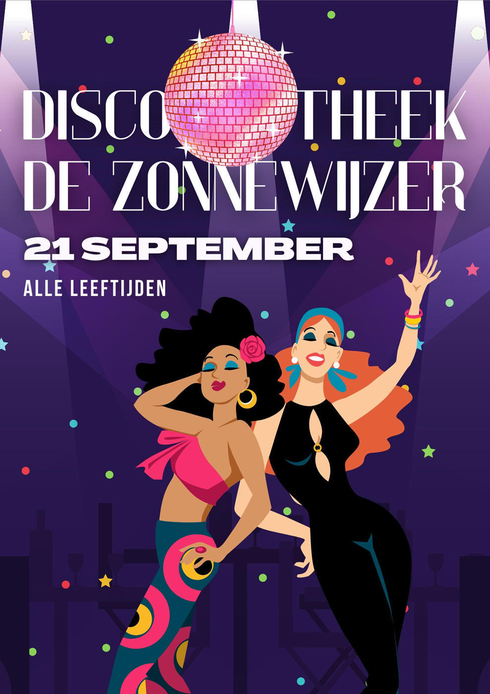 Zaterdag 21 september: Discotheek in de Zonnewijzer