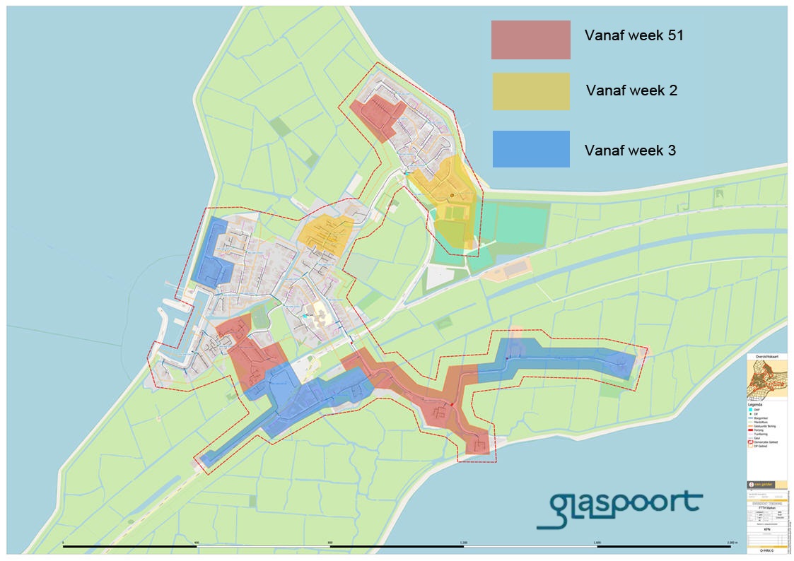 Planning aanleg glasvezel op Marken